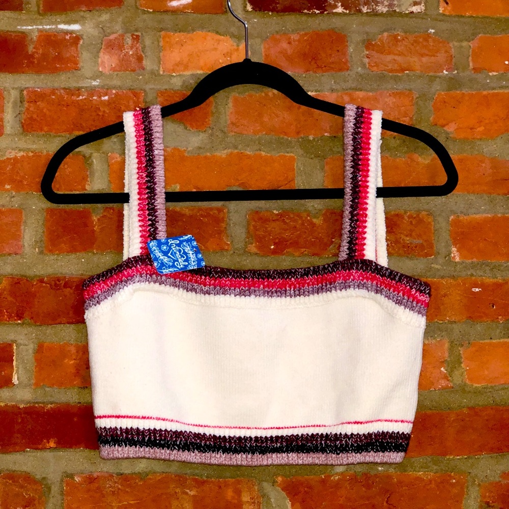 🏷 New With Tags: Free People Crop Sweater Tank Top